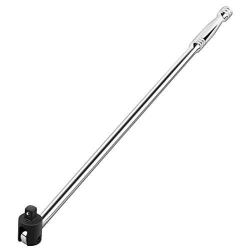 MAXPOWER Breaker Bar 1/2-Inch with 24 Inch Extra Long Chrome Vanadium Steel Handle, 600mm 1/2" Sq Drive, Extra Heavy Duty