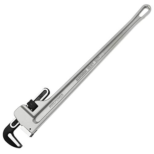 MAXPOWER Pipe Wrench 30-Inch, 760mm/30” Aluminum Straight Pipe Wrench Stillson Heavy Duty Plumbing Wrench Pipe Spanner for Plumber