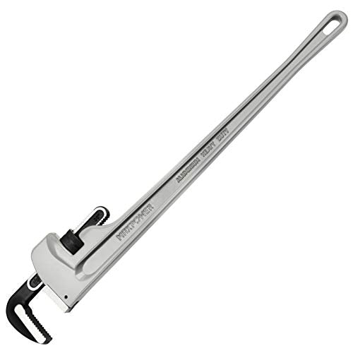 MAXPOWER Pipe Wrench 900mm, 36-Inch Aluminum Straight Pipe Wrench Heavy Duty Plumbing Wrench Pipe Spanner Stillson