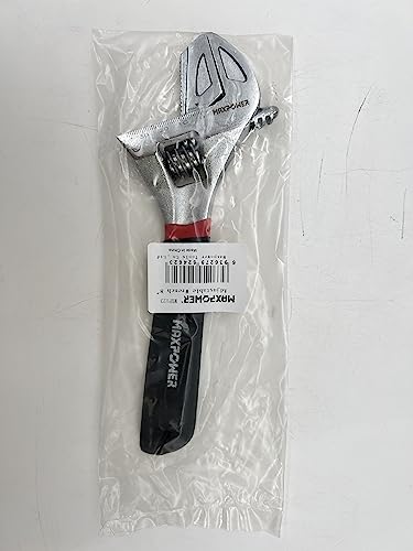 MAXPOWER Adjustable Spanner 200mm, 2-in-1 Adjustable Wrench & Pipe Wrench Switchable with Disassembled & Reversible Jaw