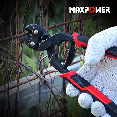 Bolt Cutter, MAXPOWER 200mm Mini Leverage Bolt and Metal Wire Cutter, Cable, Chain, Spring Snips Clippers