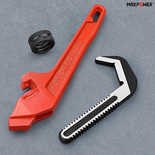 MAXPOWER Offset Hex Wrench 300mm (12-Inch) for Gripping Hexagonal or Square Nuts